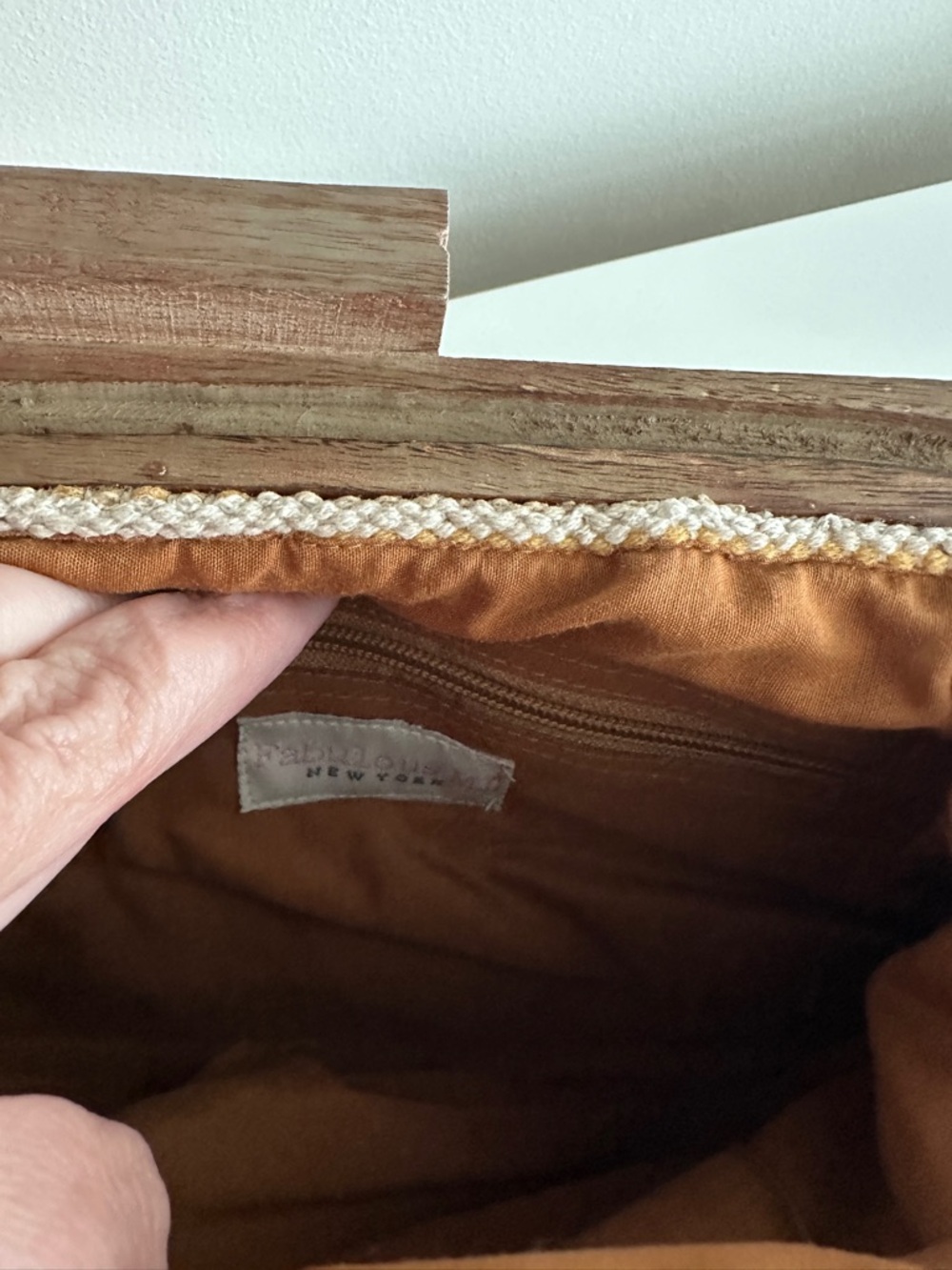 Textured Mustard Yellow Macramé Clutch - Picture 3 of 4